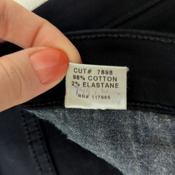 J Brand Classic Mid Rise Slim Fit Ankle Boot Cut Jeans Hewson Black 30 - Picture 11 of 16